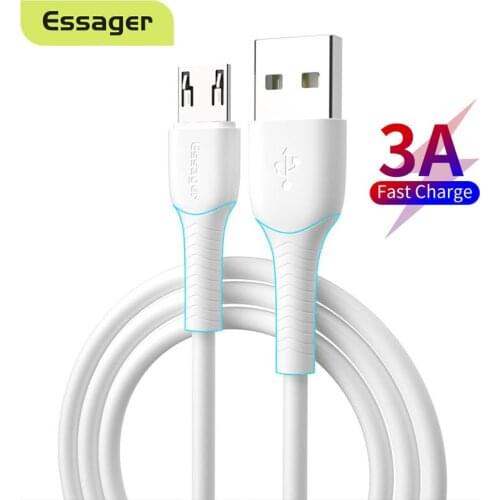 Essager 3A Micro USB Cable Fast Charging Cable For Xiaomi Redmi Samsung Android Mobile Phone Microusb Charger Date Wire Cord