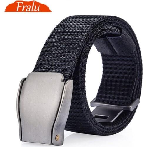 FRALU Hot Mens Canvas Belt Nylon Belt Outdoor multifunctional Training Belt High Quality Strap ceintures Jeans Belt Unisex