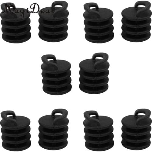 MagiDeal 10 Pieces Lightweight Kayak Marine Boat Scuppers Stoppers Bungs Drain Hole Plugs for Canoe Fishing Boat Dinghy Yacht