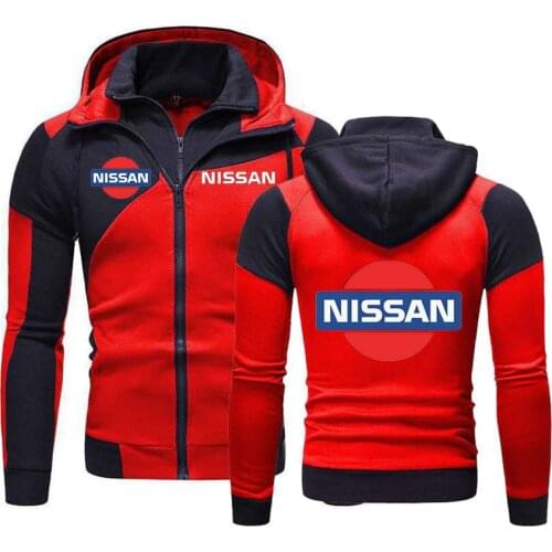 2021 NISSAN Logo Spring Autumn Fashion Brand Mens Hoodies Male Casual Jackets Sweatshirts Hoodies Sweatshirt Male Pullover