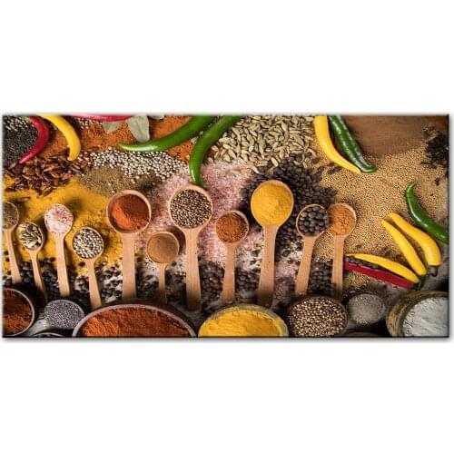 Spices On The Table Wall Art Canvas Pictures Kitchen Room Decoration Posters And Prints Modern Wall Art Canvas Paintings Cuadros