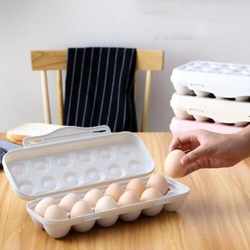 Egg Tray Holder Storage Box Rack For Refrigerator Container 12 18 Grid Home Organization Kitchen Fridge Freezer Crisper Case