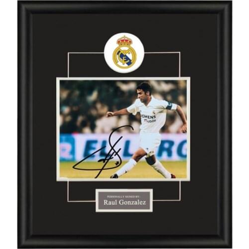 Custom Fine Frame and Mat board Soccer player Signature Picture Display