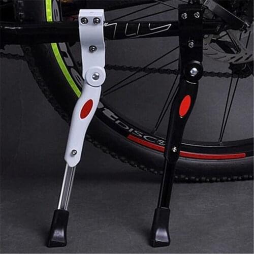 1Pcs Black/White Adjustable MTB Road Bicycle Kickstand Parking Rack Mountain Bike Support Side Kick Stand Foot Brace
