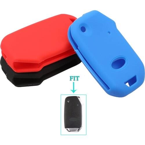 Bilchave Silicone Remote Flip Key Case Cover Fob For Kia Sportage Ceed Sorento Cerato Forte Skin 2017 2018 2019 Holder