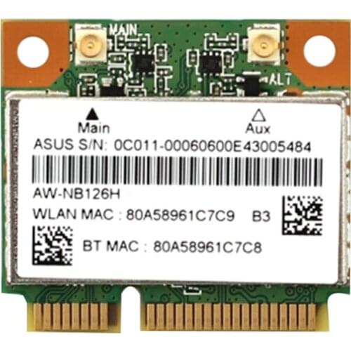 SSEA New for AzureWave AW-NB097H AW-NB100H AW-NB126H AR3012 AR5B225 Half Mini PCI-E Wifi BT4.0 Wlan Wireless Card