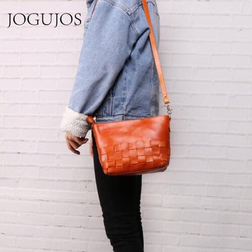 JOGUJOS Crossbody Bags Women Bag Messenger Bags Genuine Leather Fashion Shoulder Bags Hign Quality Female Handbags Sac A Main