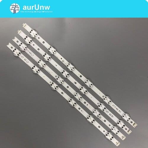 LED Backlight strip 12 lamp For LG 49" V17 ART3 TV 49LV340C JB3B1591A02499 49UV340C 49UJ6565 6916L-2862A 6916L-2863A LC490DGG