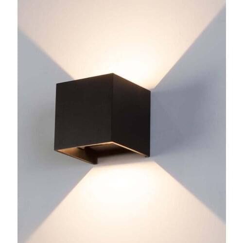 JOYINLED LED Outdoor Wall Sconce Aluminum Waterproof Lighting IP65,12W,Adjustable Light Daylight White