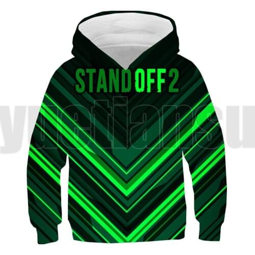 3D Anime Shooting Game Standoff 2 Hoodie Men Streetwear Children Oversized Pullover Kids Sweatshirt Teenager Stand Off Harajuku