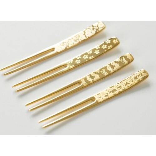 Japan Style Stainless Steel Tableware Anti-skid Small Fork Fruit Fork Creative Dessert Cake Fork Home Kitchen Supplies