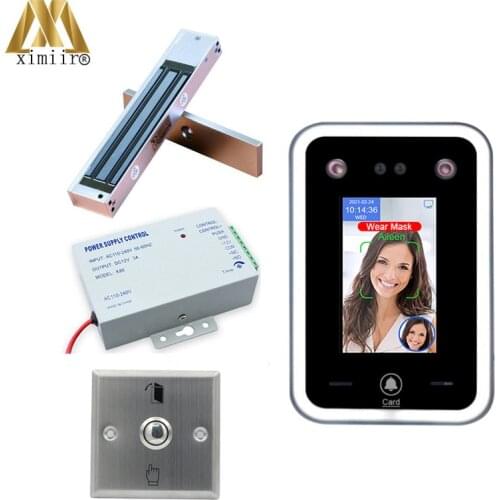 High Quality Dynamic Face Access Control MD-9S With Power Supply Exit Button Electric Lock Smart Facial Recognition Terminal