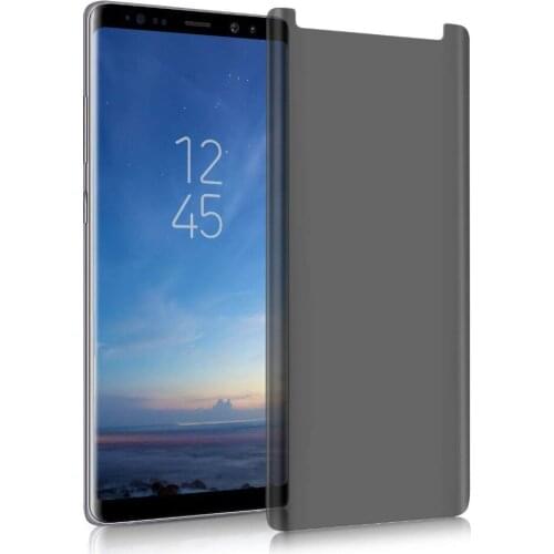 Note9 3D Full Cover Privacy Templado Tempered Glass Screen Protector de pantalla For Samsung Galaxy Note8 S8 S9plus AntiSpy Film