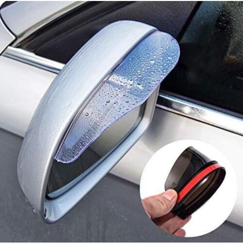 2 pcs/lot PVC Car rearview mirror rain eyebrow for Lancia Ypsilon Voyager flavia delta thema strato accessories stickers styling