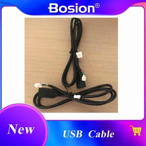 2 USB cables for android stereo audio connector 4pin+6pin usb adapter