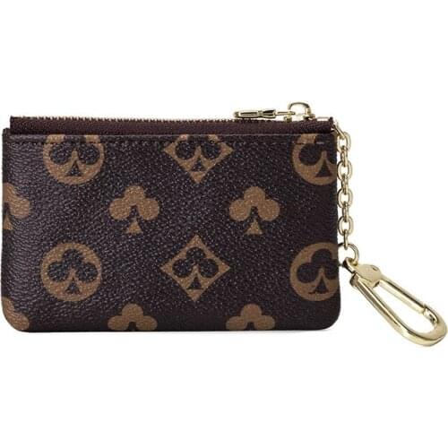 2020 New Luxury Mini Classic Short Wallet Printed Zipper Coin Purse Brand Design Key Bag Coin Bag Card Holder