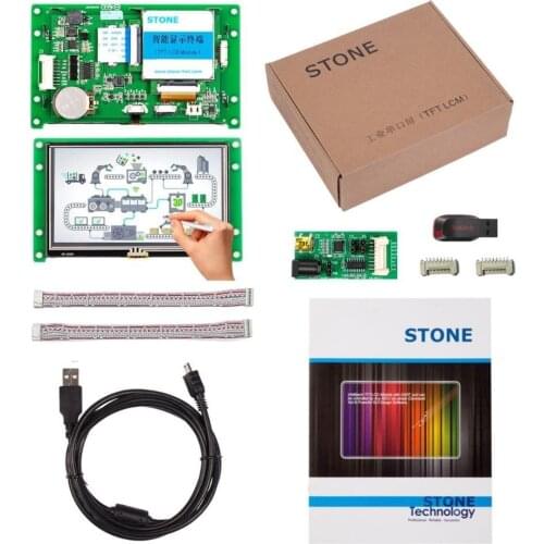 4.3 inch HMI High-light LCD TFT Module with RS232/RS485/TTL Interface