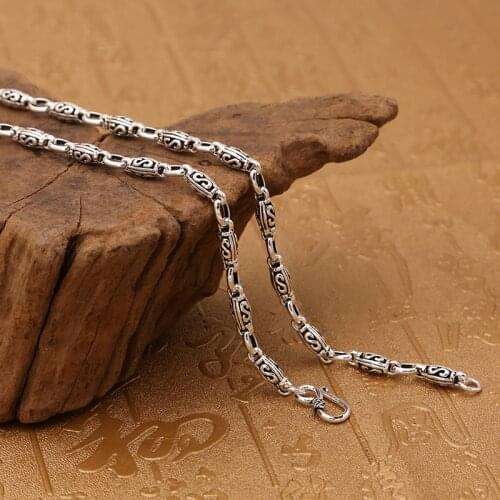 5mm Real Solid 925 Sterling Silver Necklace S link Chain men women jewelry A4729