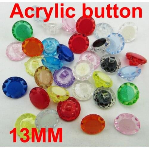 50PCS 13MM FRUIT COLOR shape Dyed Acrylic buttons coat boots sewing clothes accessories pearl button A-039