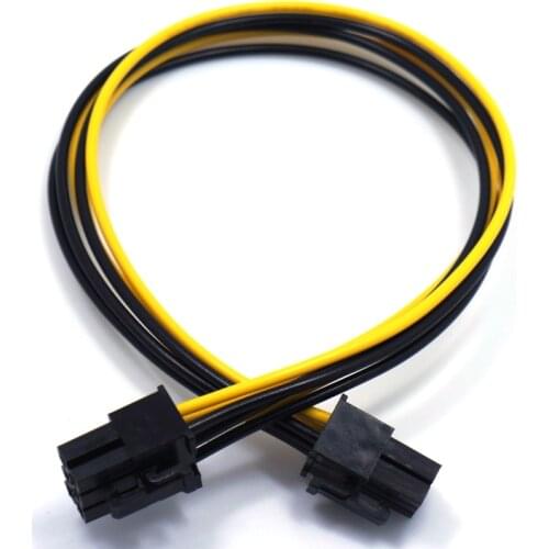6Pin Female To Dual 6Pin Female PCI-E Power Adapte 6 pin to 2X6 pin graphics extension Power Supply Cable Y - Splitter Cable