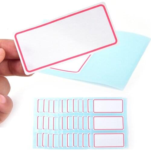 12 sheets/Pack Write-On Index Tab Sticker Notepad Stationery writable name Book