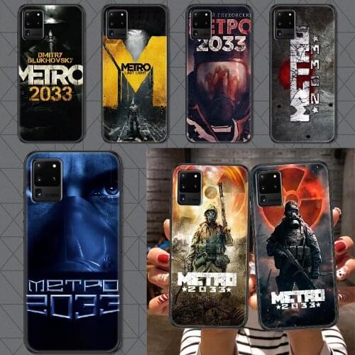 Game Metro 2033 Phone case For Samsung Galaxy Note 4 8 9 10 20 S8 S9 S10 S10E S20 Plus UITRA Ultra black trend waterproof