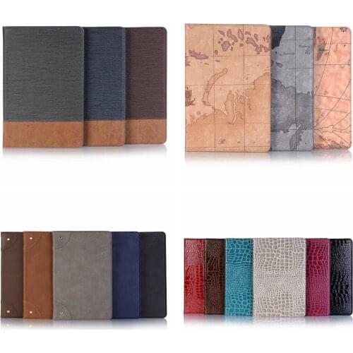 Stitching Leather Alligator & Retro book Style Case For Samsung Galaxy Tab S4 10.5 inch SM-T835 SM-T830 T830 Map Tablet Cover