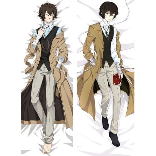 Jpanese Anime Bungo Stray Dogs Nakajima dazai osamu Izumi Kyoka Dakimakura Body Decorative Pillowcases Hugging Pillow Cover