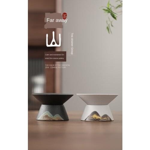 Japanese-Style Tea Strainer Filter Ceramic Tea Strainer Tea Filter Gauze Filter Tea Mesh Tea Ceremony Accessories Strainer