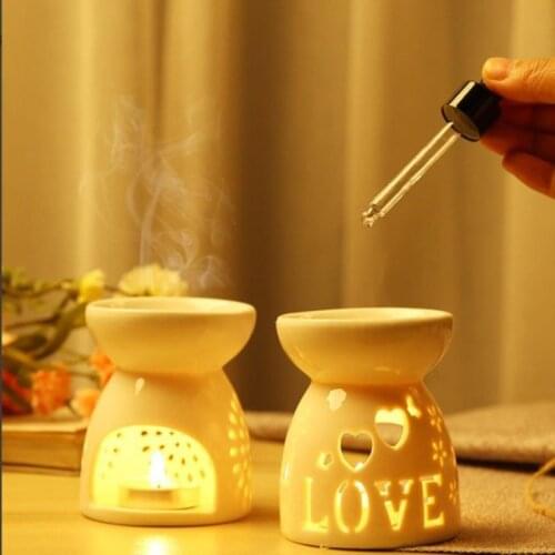 Ceramic Essential Oil Lamp Aroma Burner Aromatherapy Candle Fragrance Holder