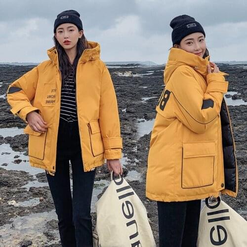 Fashion Parka Jackets Women Cotton Padded Warm Thicken Ladies Coat Loose Women Winter Parka