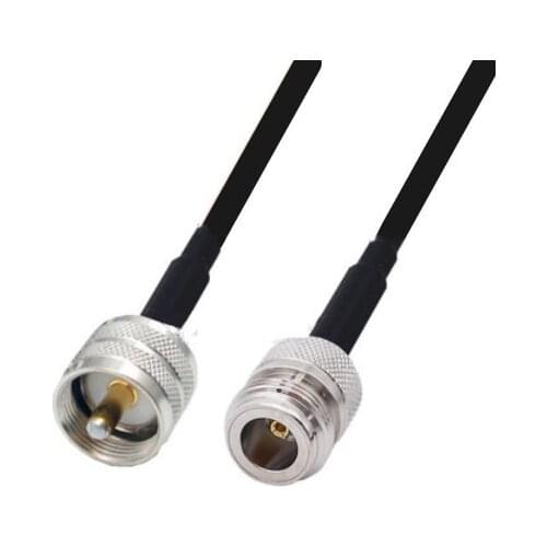 N Female to UHF PL259 Male Adapter RF pigtail RG174 Jumper cable