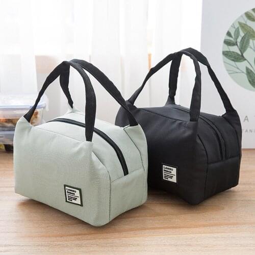 OCARDIAN Portable lunch bag Canvas Thermal Cooler Lunch Bags Insulated Food School Office Picnic storage Bags For Women Kids Men
