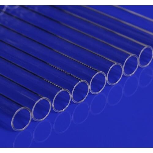 Transparent Quartz Tube Furnace Quartz Glass Cylinder Heat Resistant OD50mm*THK2mm