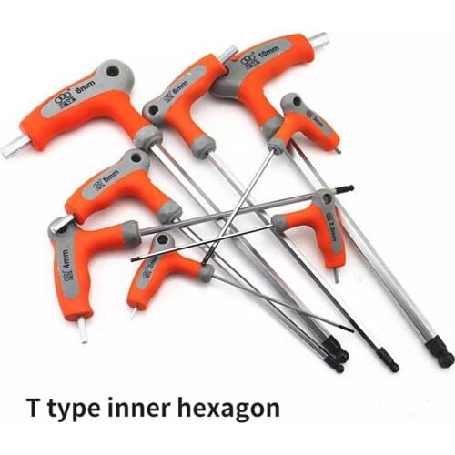 T-Handle Hexagon Wrench Universal Allen Key Torx Spanner Screw Nut Driver For Household Auto Bike Repair Hand Tool