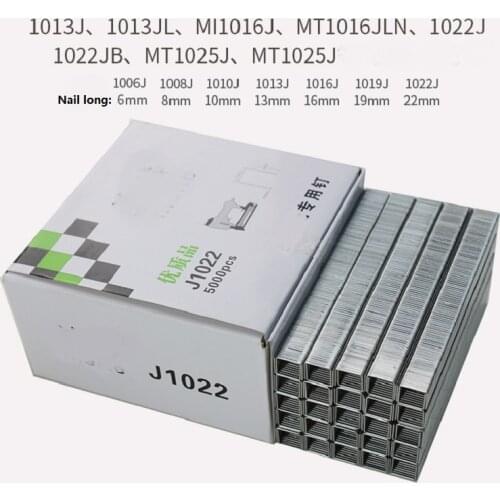 New 5000pcs/box U Nail Staples for Narrow crown nails Manual Nail Stapler U Nail Staple Gun wood furniture household 1013J