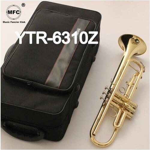 Brand New Professional Bb Trumpet 6310Z Gold Lacquer Trompete Instrumentos Musicales Profesionales With Case Mouthpiece