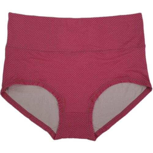 Womens high waist panties for women big size underwear sexy point dots printing plus size briefs lingerie for ladies underpants