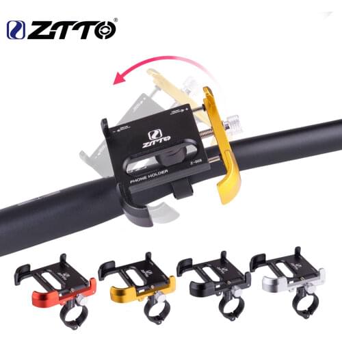 ZTTO Bicycle Phone Holder Motorcycle Universal phoneMount Aluminum Alloy Handlebar MTB Mobile phone Holder 4 to 7 inch Road bike