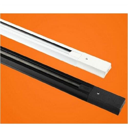 1M 2 Wires track rail,Track light rail connectors,Universal rails,lighting fixtures,Black,White