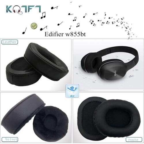 KQTFT 1 Pair of Velvet leather Replacement EarPads for Edifier w855bt Headset Earmuff Cover Cushion Cups