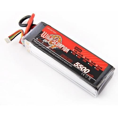 1pcs Wild Scorpion 11.1V 5500mAh 35C RC Car Helicopter model plane Lipo Battery