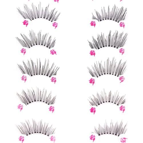10 Pairs Woman Fashion Beauty Makeup Mini Half Corner Black False Eyelashes Natural Fake Eye Lashes