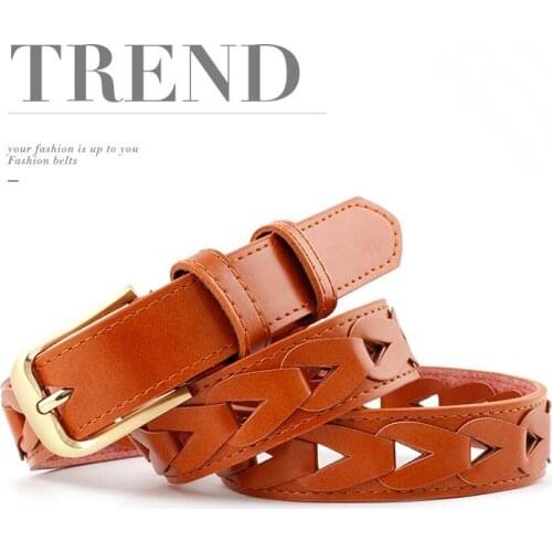 110*2.9Cm Retro Female Triangle Creux Pin Buckle Belt Women Jeans 2019 Fashion Lady Decorative Fine Leather Belt Waistband