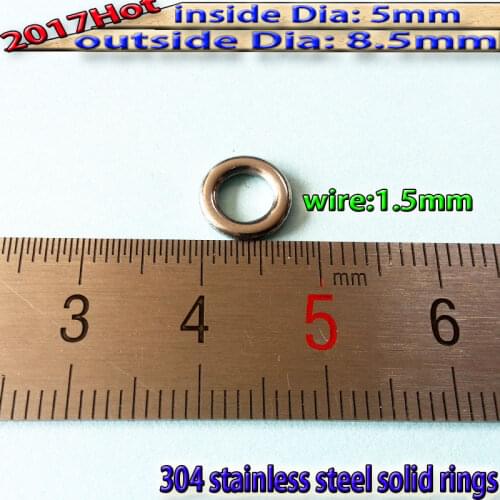 2017hot solid rings fishing size:1.5*5*8.5mm high precision production professional quantity:60pcs/lot
