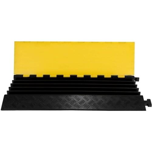 5 Channel Cable Protector Ramp Cover Cord Rubber Wire Cover Cord 5-Slot