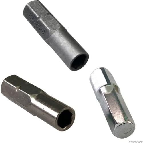 Screw Driver Bit Adapter Precision Bits Set Screwdriver 6.35mm 1/4" Insert Bit Adapter to 4mm Bit Hex Holder 3 Types wholesales