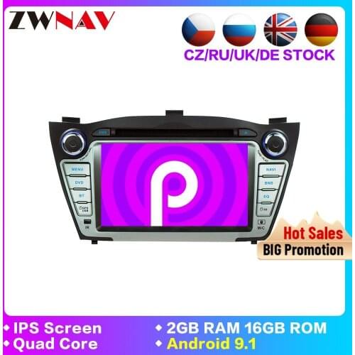 Car Multimedia Player GPS 2 Din Android 9.1 For Hyundai/IX35/TUCSON 2009-2015 Canbus Auto USB map DVD Player Radio tape recorder
