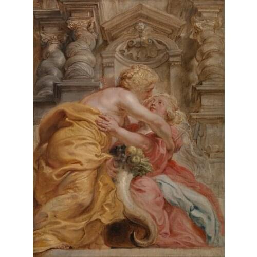 Free shipping wall art decoration picture classical Mythology building oil painting canvas prints printed on canvas