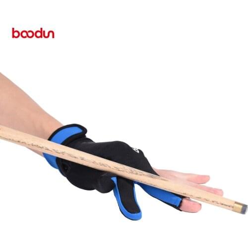Boodun 1PCS 3 Finger Billiard Gloves Pool Snooker Glove Cue Sports Glove Men Women Left and Right Hand SnookerBilliard Gloves